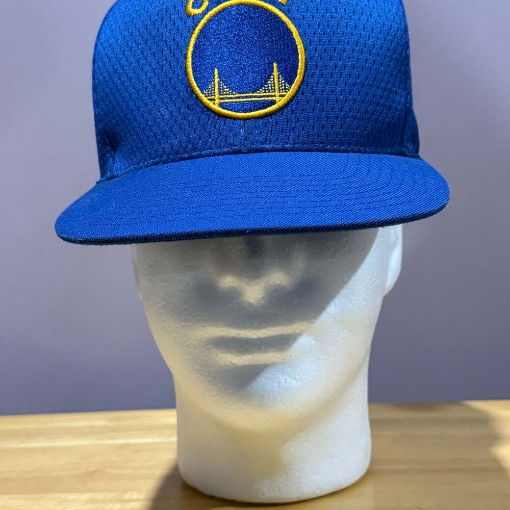 GSW Golden State Warriors New Era 9FIFTY Snap Cap Hat Blue Sky Medium Large